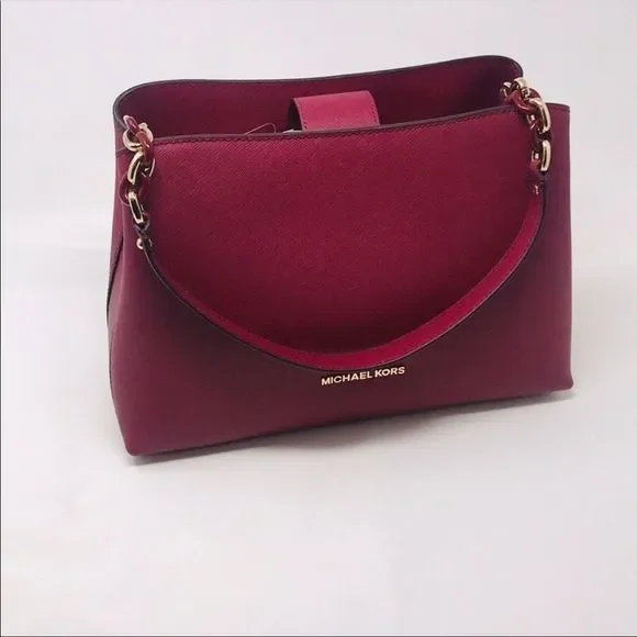 Michael Kors Sofia Satchel in Mulberry - Picture 5 of 8